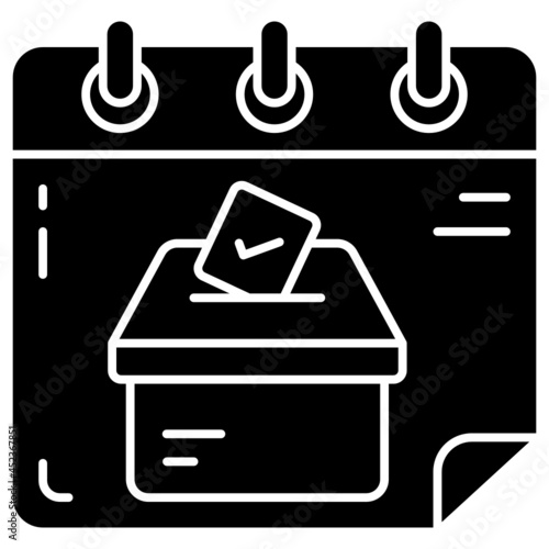 election solid icon