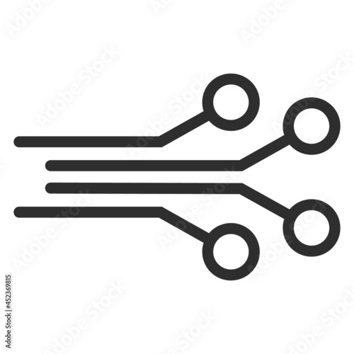 Electrical connectors icon with flat style. Isolated vector electrical connectors icon image on a white background. photo