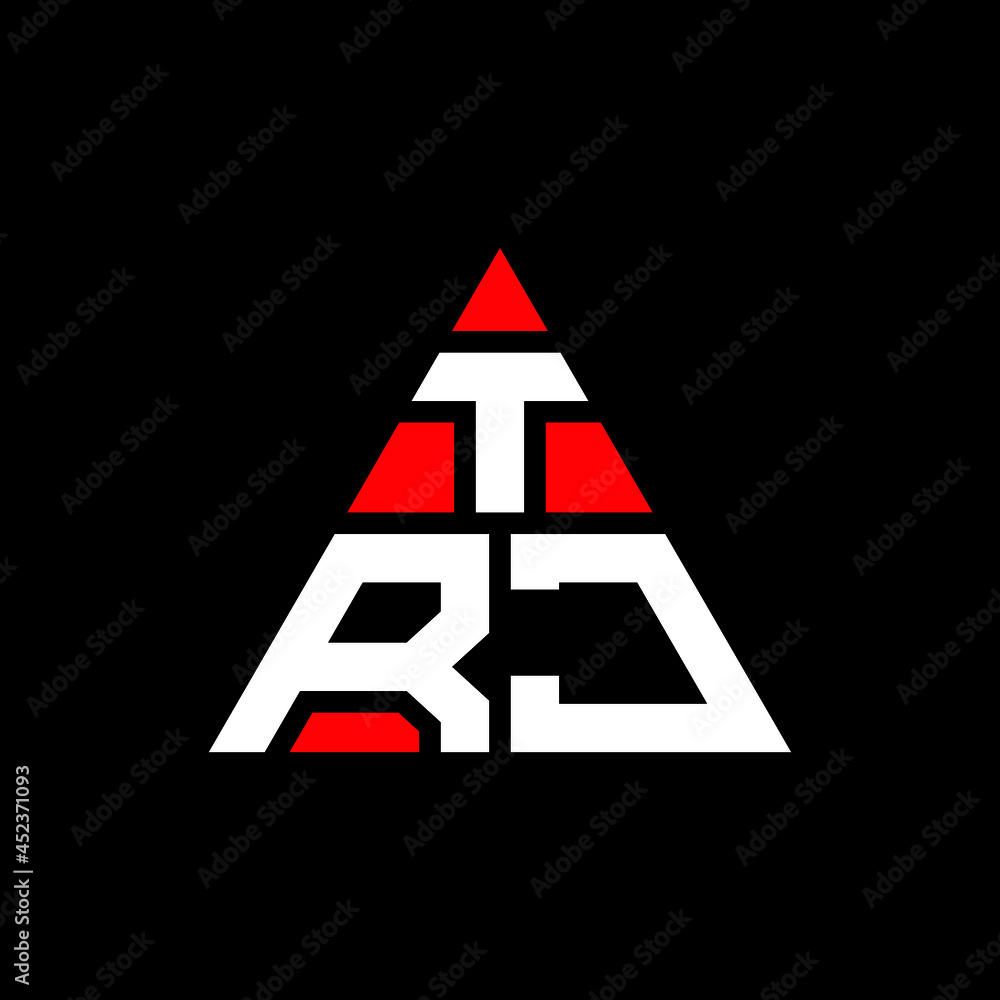 TRJ triangle letter logo design with triangle shape. TRJ triangle logo design monogram. TRJ triangle vector logo template with red color. TRJ triangular logo Simple, Elegant, and Luxurious Logo. TRJ TRJ triangle letter logo design with triangle shape. TRJ triangle logo design monogram. TRJ triangle vector logo template with red color. TRJ triangular logo Simple, Elegant, and Luxurious Logo. TRJ