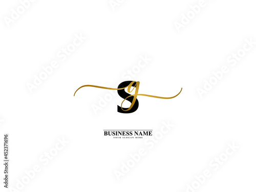 Letter SG Logo, creative sg gs signature logo for wedding, fashion, apparel and clothing brand or any kind of business