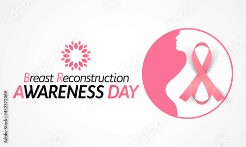 Breast Reconstruction awareness day is observed every year on the third Wednesday of October. it is the surgical process of rebuilding the shape and look of a breast. Vector illustration