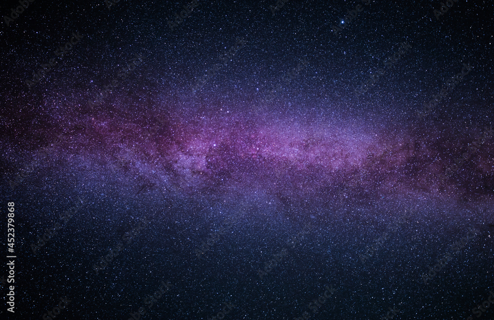 Fototapeta premium Starry sky with part of the Milky Way.