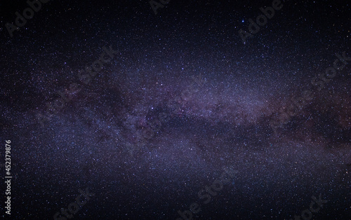 Starry sky with part of the Milky Way.
