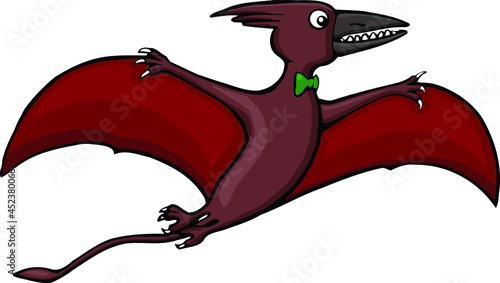 pterodactyl with bow tie | dinosaur