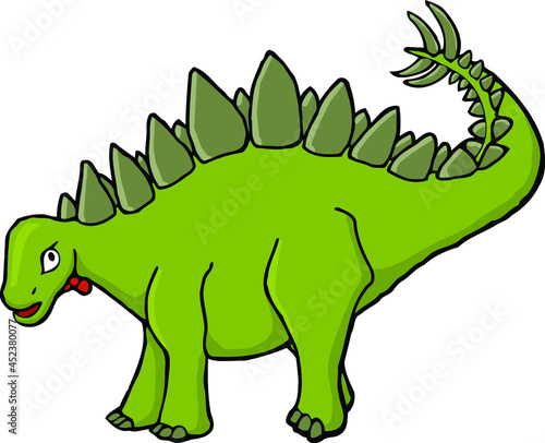 stegosauraus with bow tie | dinosaur