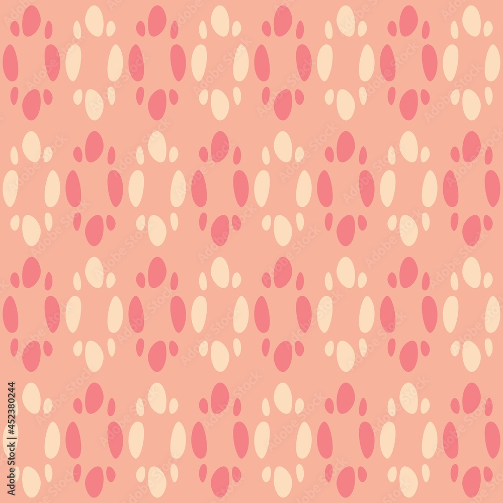 Rounded abstract seamless pattern - accent for any surfaces. Rounded abstract seamless pattern - accent for any surfaces.