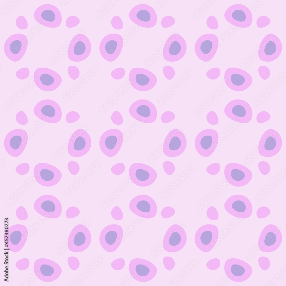 Rounded abstract seamless pattern - accent for any surfaces. Rounded abstract seamless pattern - accent for any surfaces.