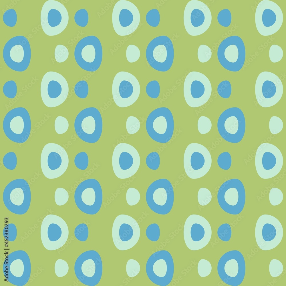 Rounded abstract seamless pattern - accent for any surfaces. Rounded abstract seamless pattern - accent for any surfaces.