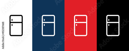Refrigerator icon for web and mobile