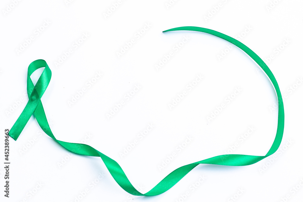 green ribbon, liver cancer, world cancer day green ribbon, liver cancer, world cancer day
