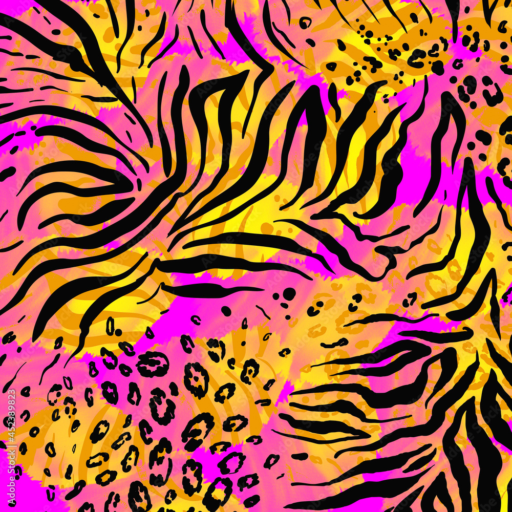 Obraz premium vibrant color abstract pattern design