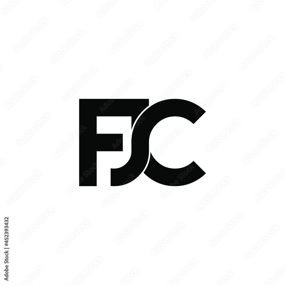 fjc initial letter monogram logo design fjc initial letter monogram logo design