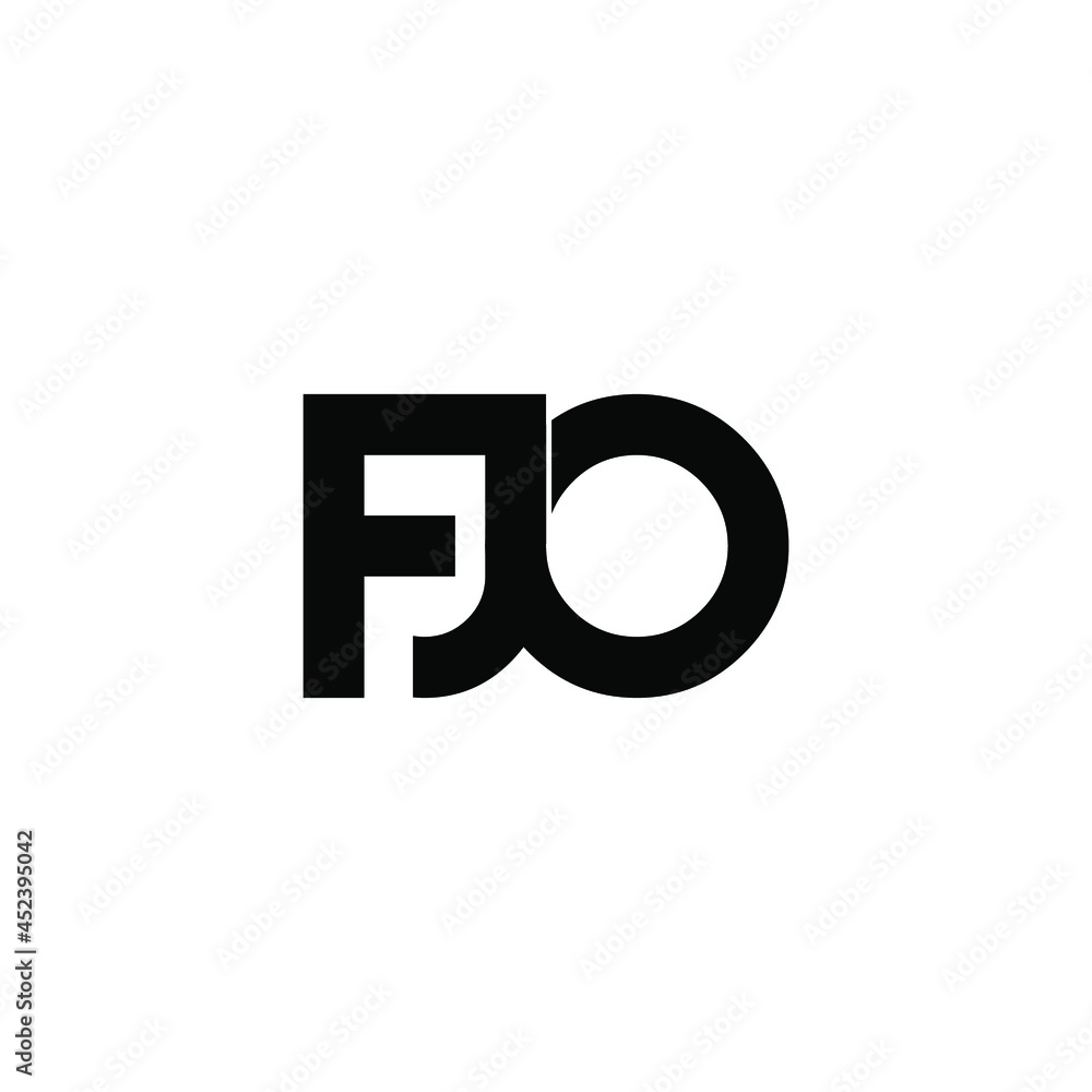 fjo initial letter monogram logo design fjo initial letter monogram logo design