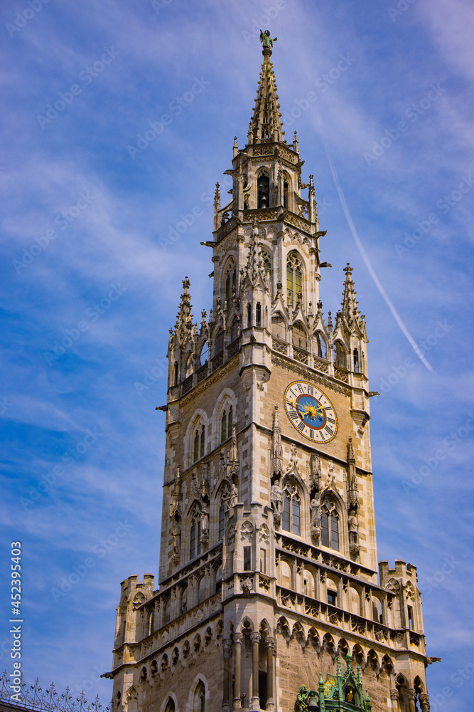 Munich Town Hall at Marien square in the historic district - travel photography