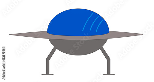 Flying Saucer with a Blue canopy photo