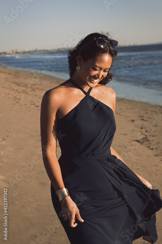 woman on the beach