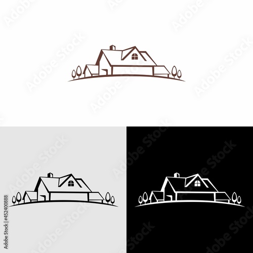 home building creative unique logo