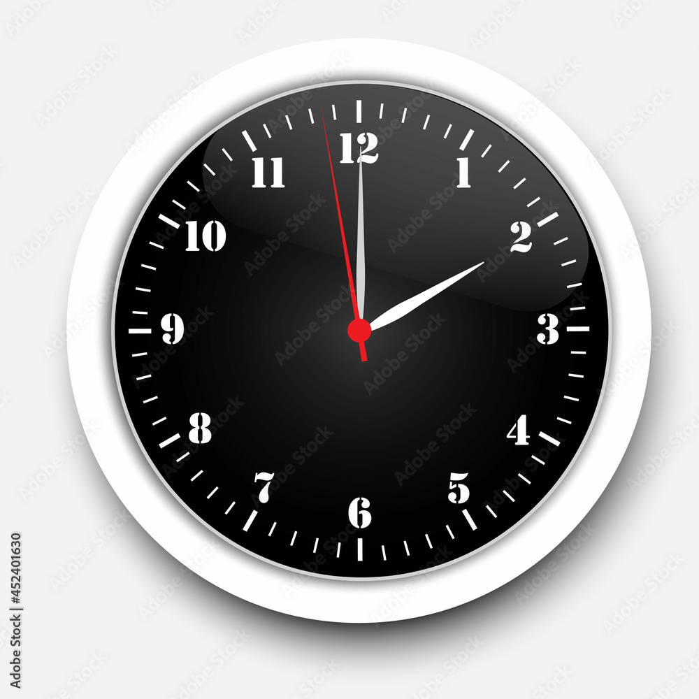 3d realistic wall clock. Watch symbol. Vector clock hanging on the wall. Vintage background. Vector illustration. Stock image. 3d realistic wall clock. Watch symbol. Vector clock hanging on the wall. Vintage background. Vector illustration. Stock image.