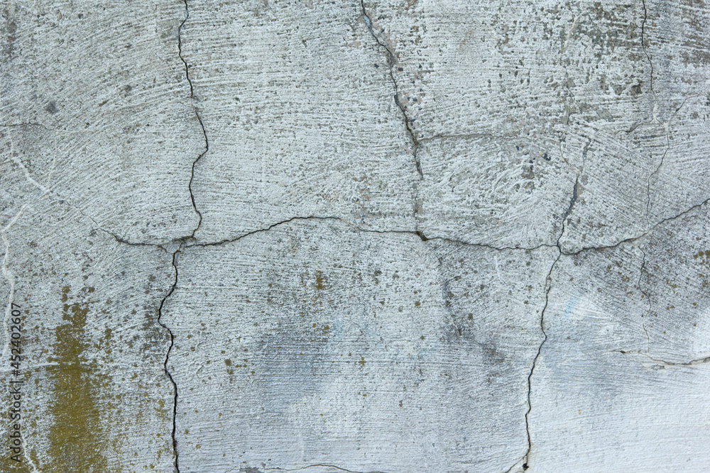 Obraz premium Cracked Brushed Gray Moldy Rock Texture 002