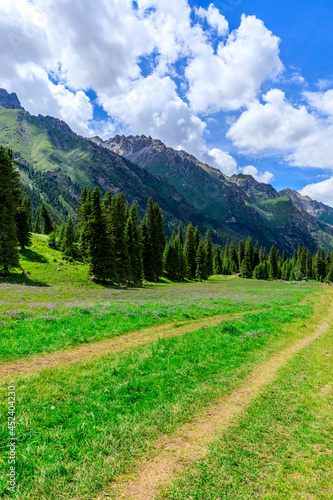 Beautiful natural scenery in Xiata Scenic Area,Xinjiang,China.