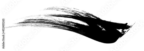 アナログタッチ素材：筆の質感 墨 インク 筆模様 波模様 