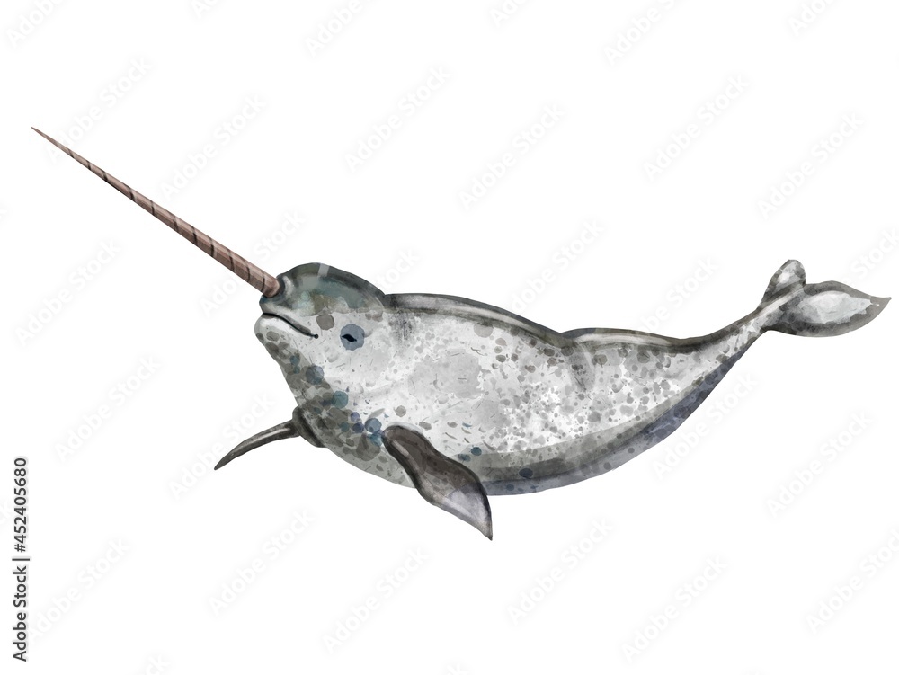 Watercolor Illustration Of Hand Drawn Sketch Of Ocean Big, 56% OFF