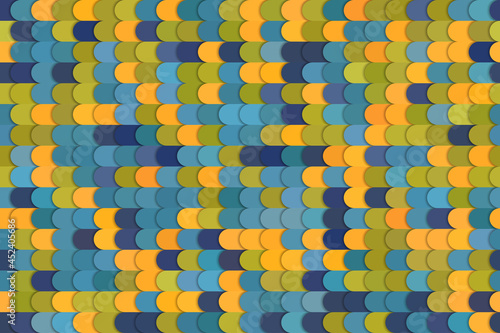 The Stained Glass Style Patterns, Fish Scales Fabric Patterns
