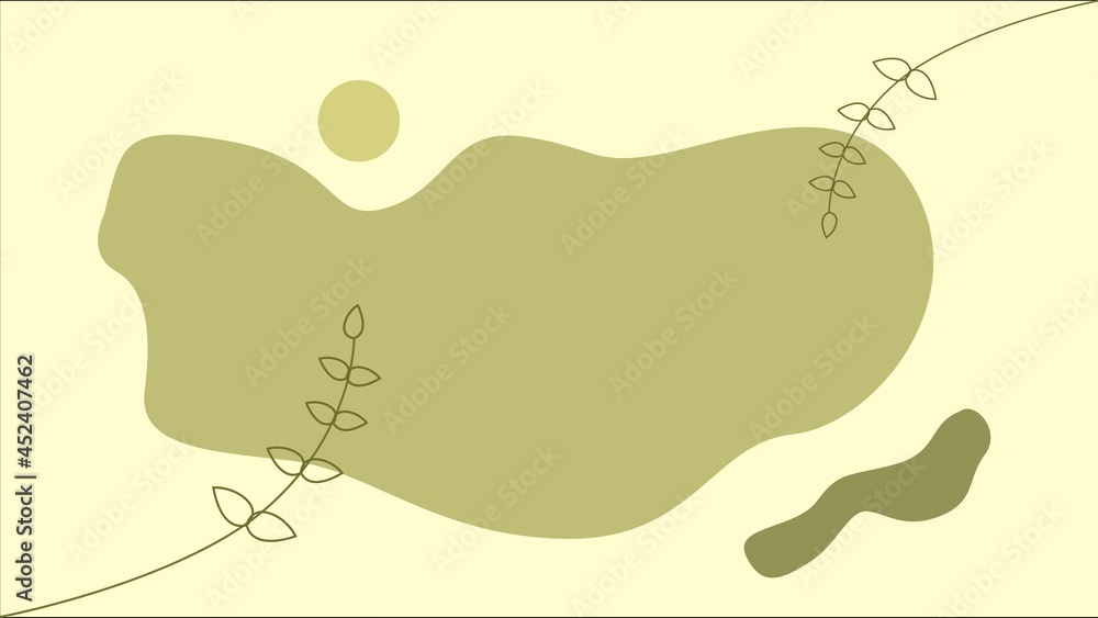 Abstract line leaves with liquid background template used for background, event banner, beauty banner, element. Abstract line leaves with liquid background template used for background, event banner, beauty banner, element.