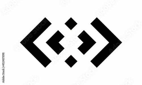 code logo abstract icon illustration