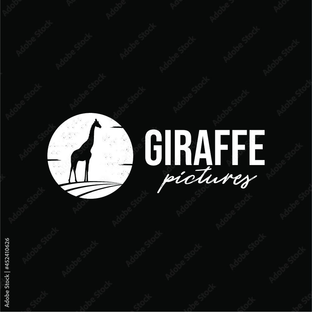 Giraffe Logo Vector image, suitable for movie logos 