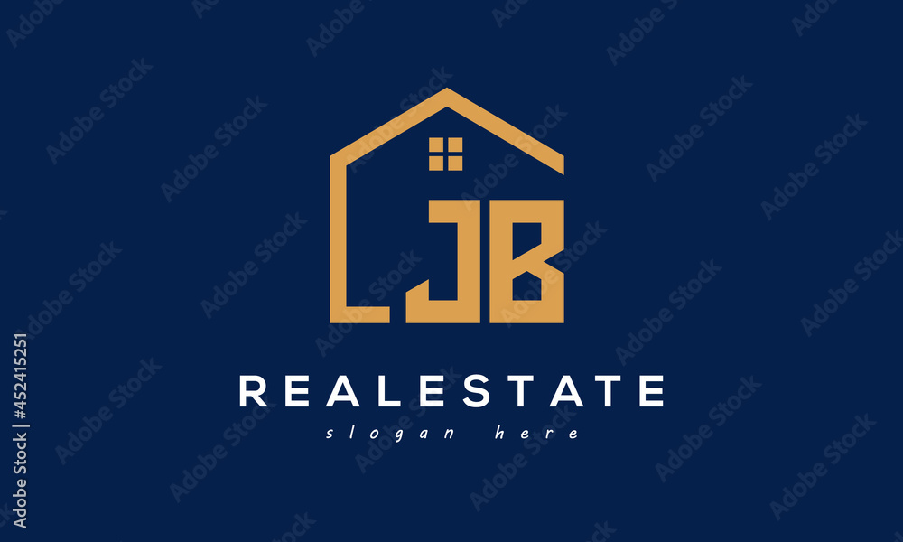 JB three Letters creative circle logo design JB three Letters creative circle logo design