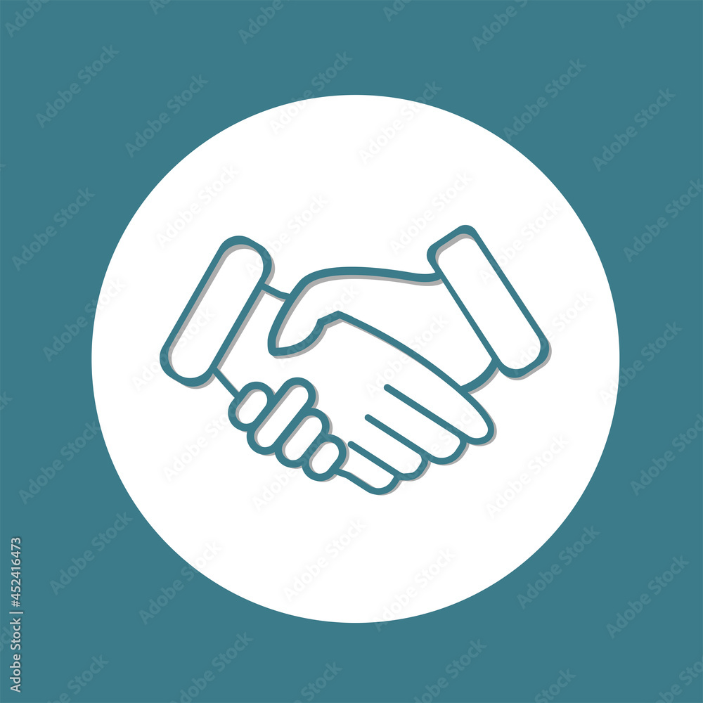 handshake icon. vector design illustration handshake icon. vector design illustration