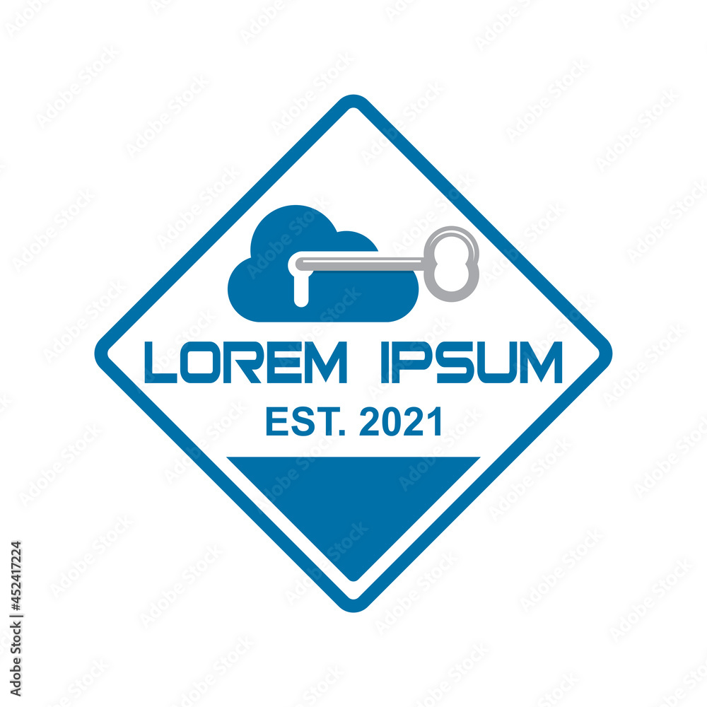 cloud key logo , technology logo