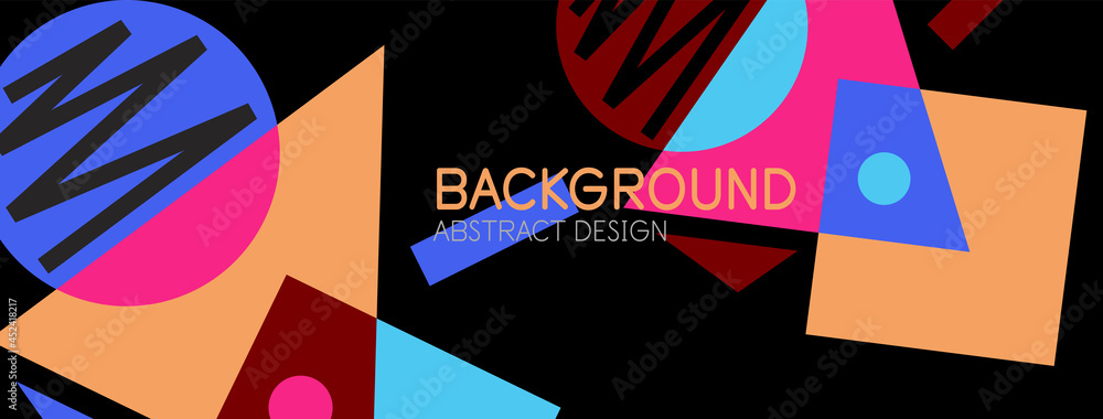 Abstract background with blocks, lines, geometric shapes. Techno or business concept for wallpaper, banner, background, landing page Abstract background with blocks, lines, geometric shapes. Techno or business concept for wallpaper, banner, background, landing page
