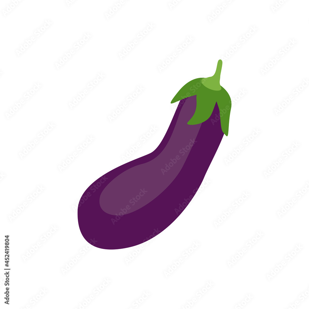 Eggplant icon design illustration template Eggplant icon design illustration template
