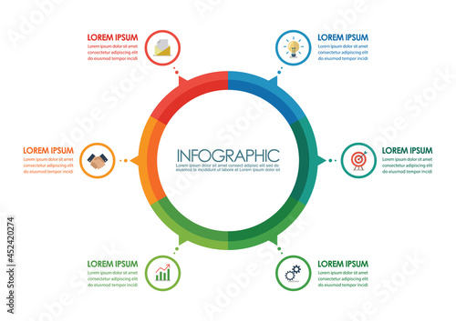 Circle infographic design