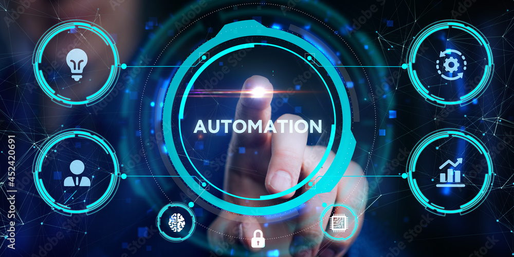 Automation Software concept as an innovation. Business, Technology, Internet and network concept. Automation Software concept as an innovation. Business, Technology, Internet and network concept.