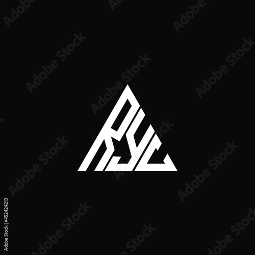 RYC letter logo creative design. RYC unique design photo