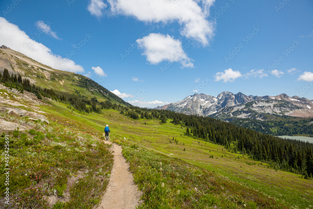 Hike in mountains