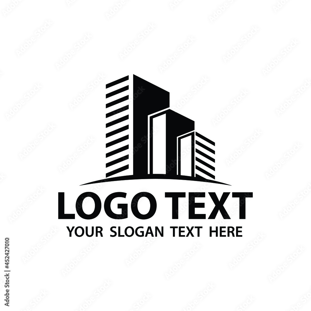 construction company logo, building logo icon vector template, Vector logo Design