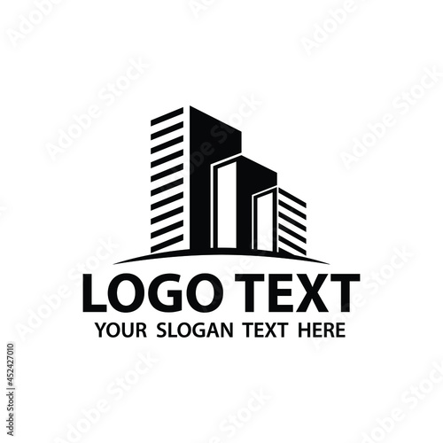 construction company logo  building logo icon vector template  Vector logo Design