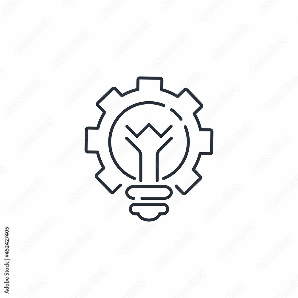 Alternative engineering. Other, special technical possibilities. Vector linear icon isolated on white background. Alternative engineering. Other, special technical possibilities. Vector linear icon isolated on white background.