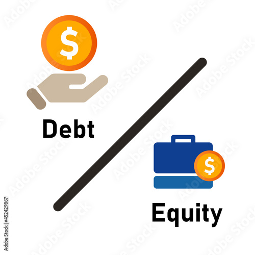 Debt to equity ratio company fundamental review metric by compare liabilities and shareholder value wealth