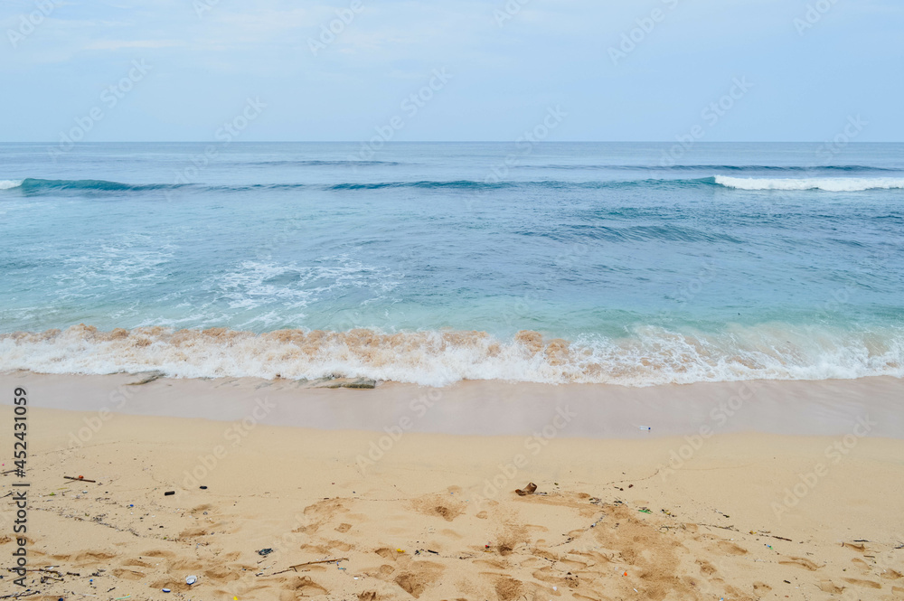 waves on the beach