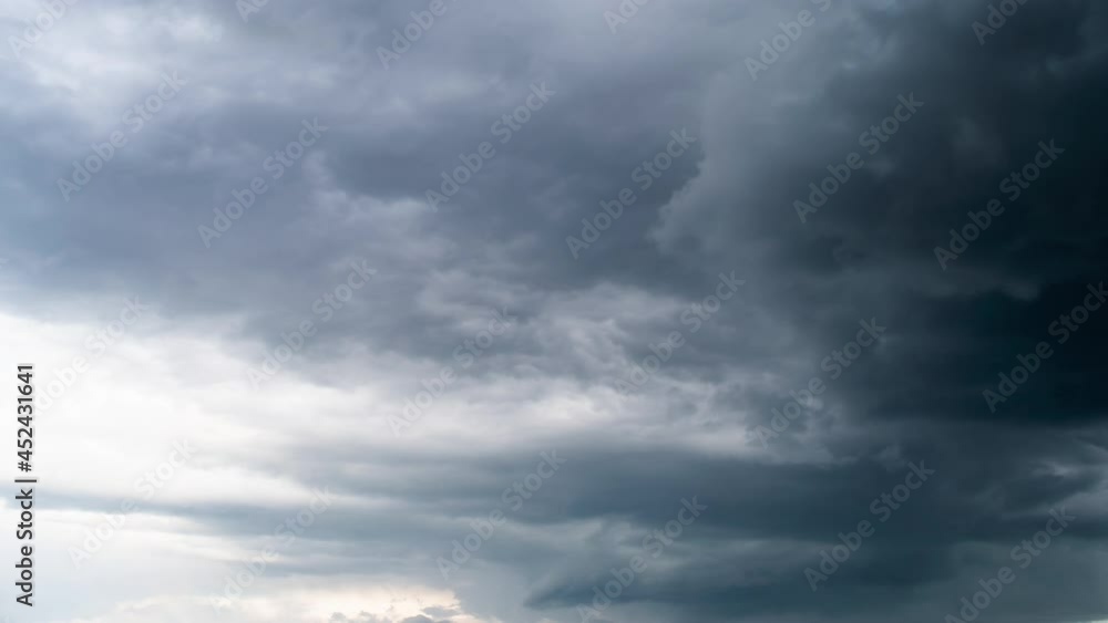 Storm rain clouds fly fast across the sky, time lapse Storm rain clouds fly fast across the sky, time lapse