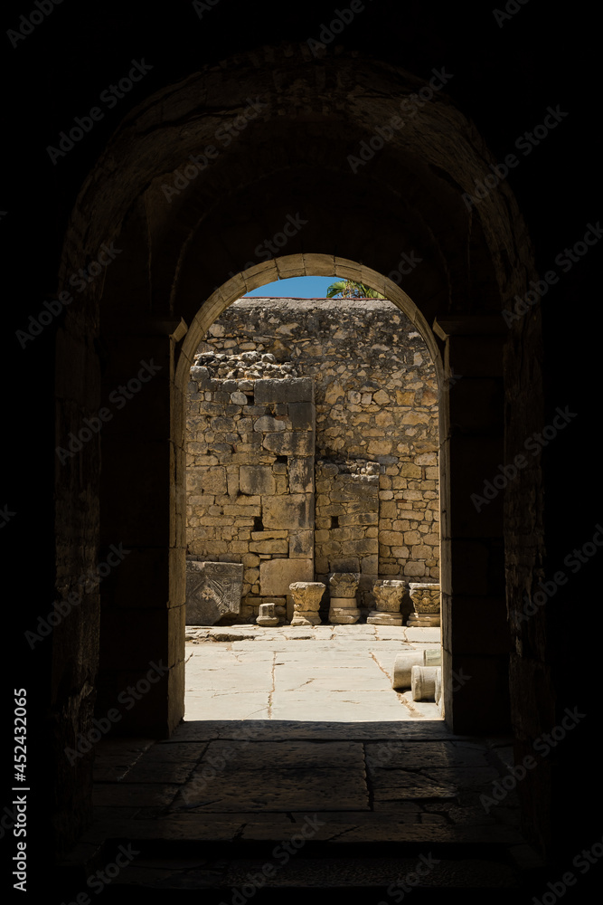 Beautiful Natural Framing of an Ancient Wall from the Saint Nicholas Church (Demre, Turkey)