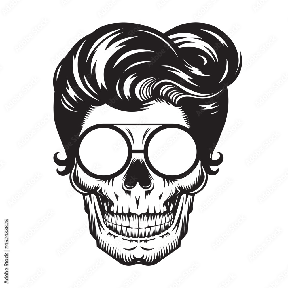 Skull Mom Head design on white background. Halloween. skull head logos ...