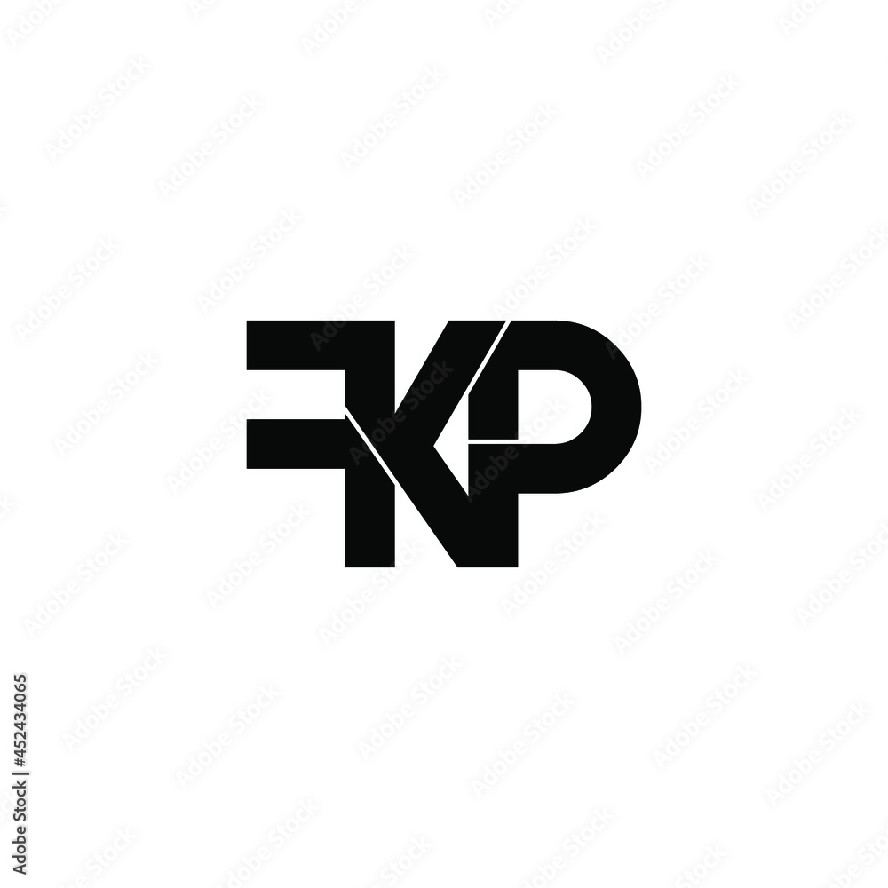fkp letter initial monogram logo design fkp letter initial monogram logo design