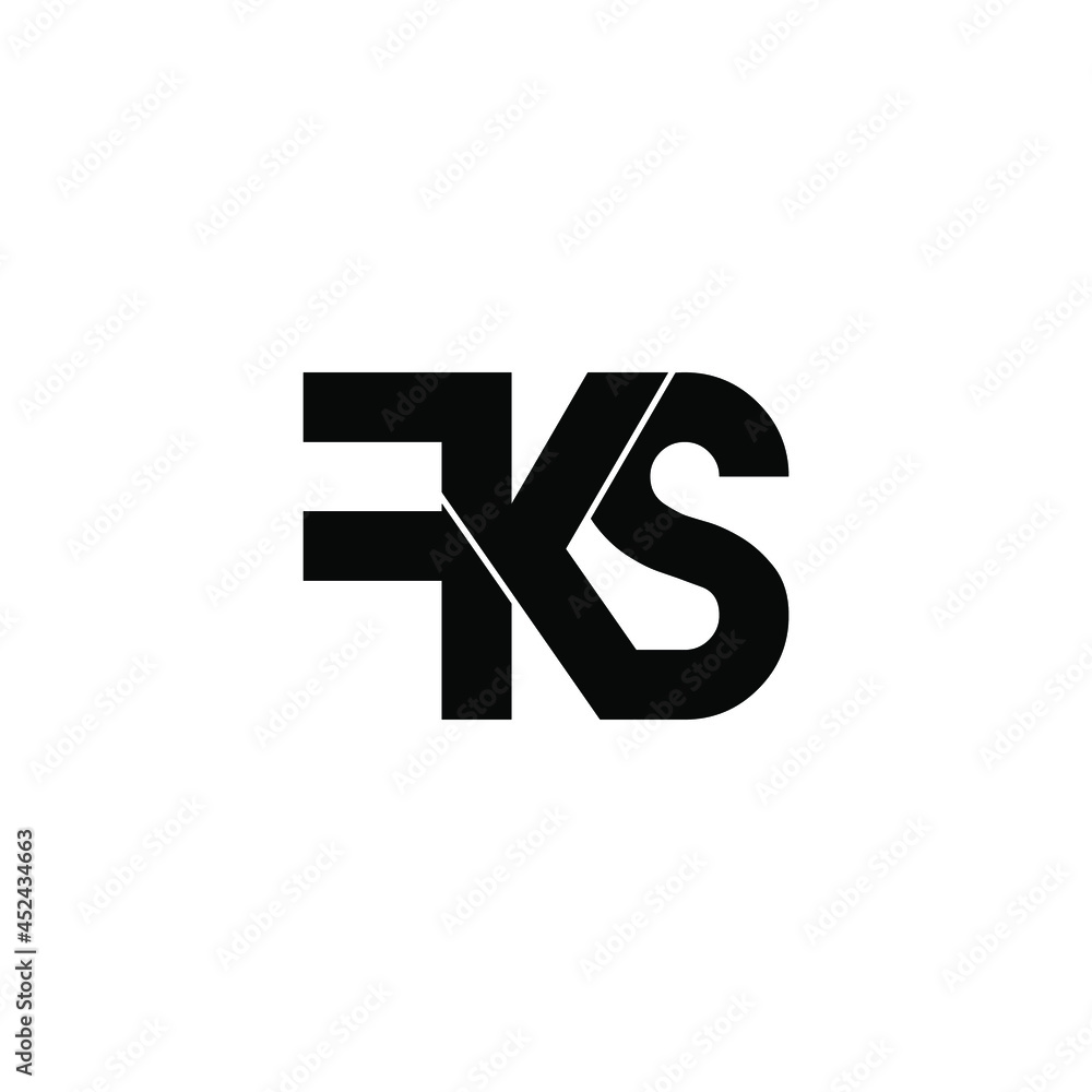 fks letter initial monogram logo design fks letter initial monogram logo design