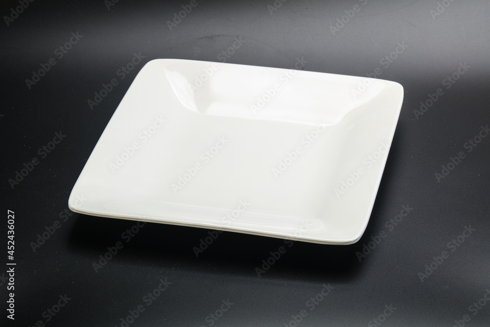 White empty plate for serving White empty plate for serving